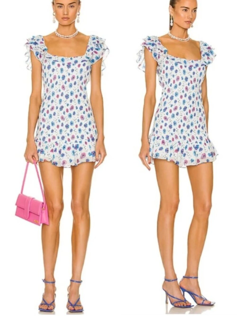 LOVESHACKFANCY Kodie Smocked Dress in Deep Cotton Candy XS $350